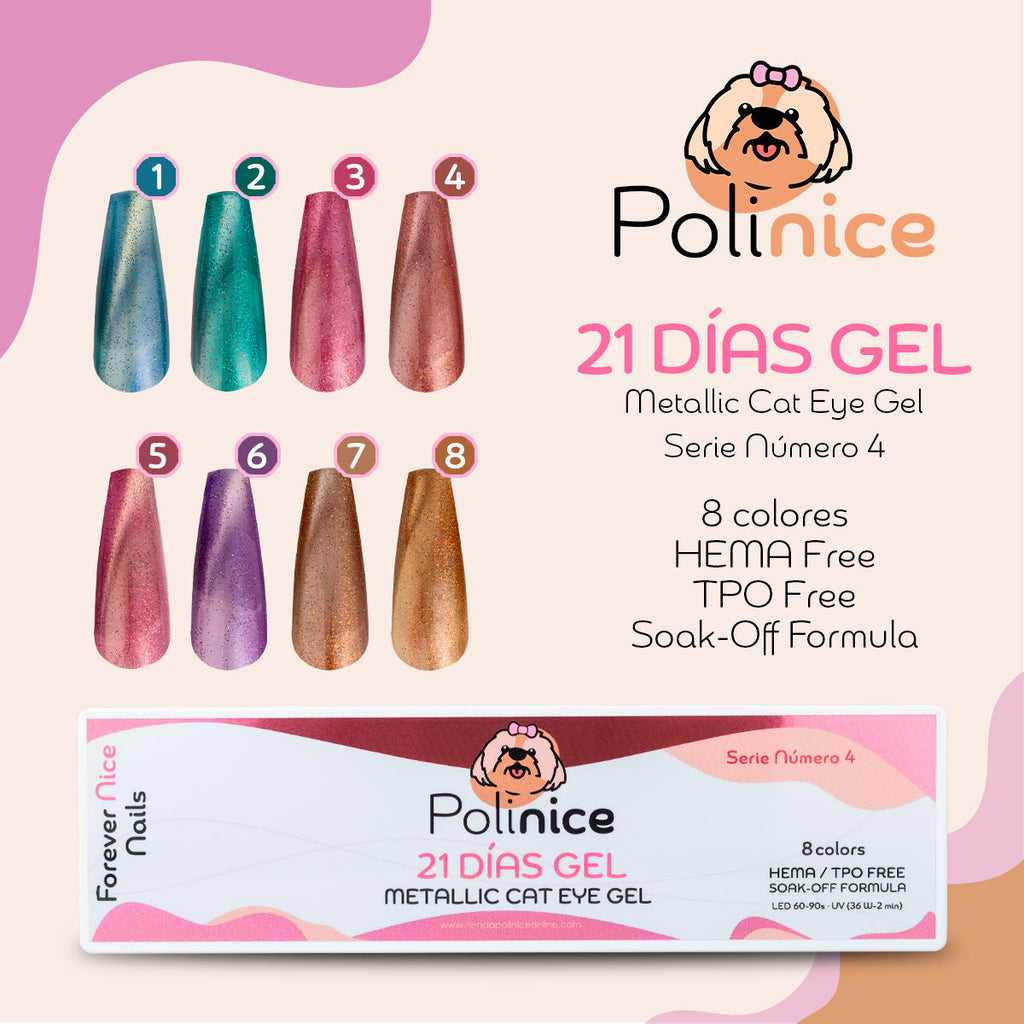 POLINICE 21 DÍAS GEL – METALLIC CAT EYE GEL ✨