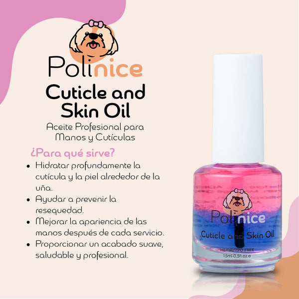 Aceite de cutícula y manos Polinice