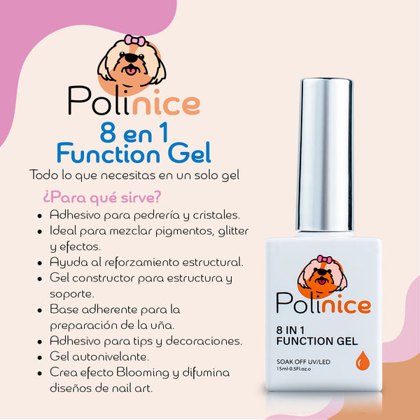 Polinice Multifuncional 8 en 1 TPO FREE | Un solo gel, ocho soluciones profesionales