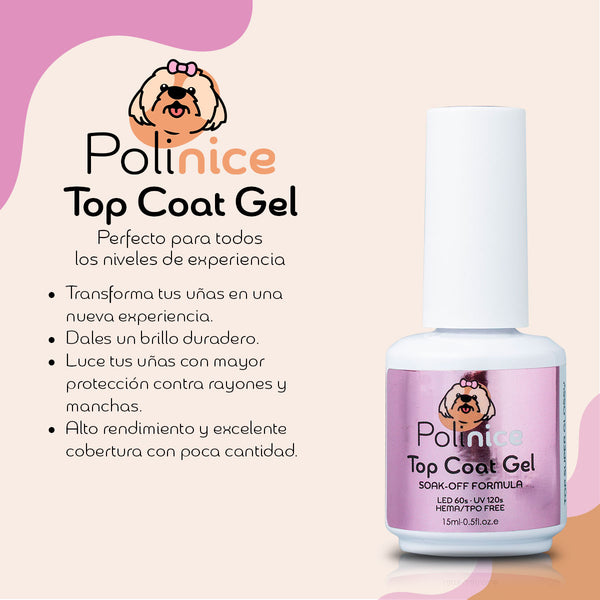 TOP COAT GEL TPO FREE| FINALIZADOR DE ALTO BRILLO PARA GEL DE 21 DÍAS