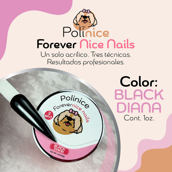 Acrílico POLINICE®️ 3 en 1 | BLACK DIANA