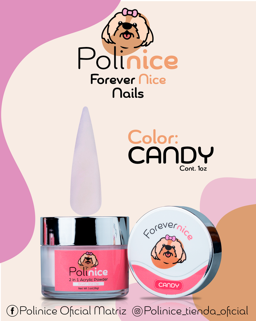 Acrílico 2 en 1 Polinice - Candy