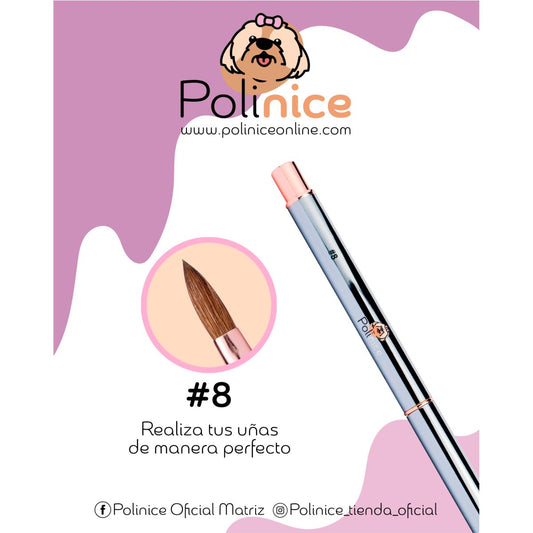 Polinice Pincel Brush Deluxe # 8